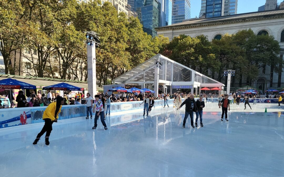 Skip The Crowds At Rockefeller Center For This “Chiller” Skating Rink Alternative In New York Only Minutes Away